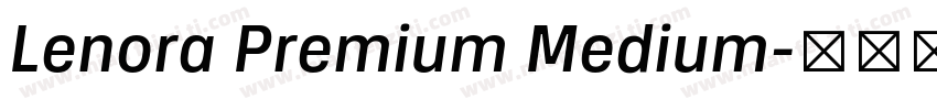 Lenora Premium Medium字体转换